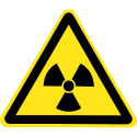 Warnung vor radioaktiven Stoffen oder ionisierender Strahlung - W003