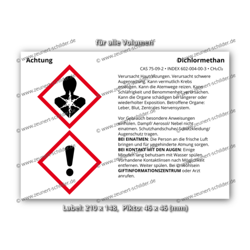 Dichlormethan, CAS 75-09-2