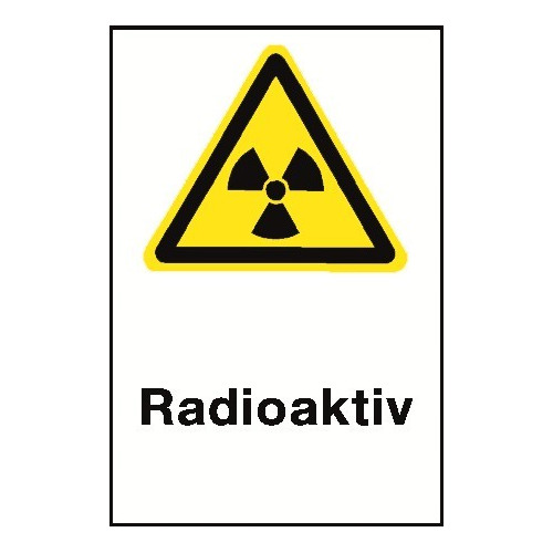Kombischild „Radioaktiv“ - W003