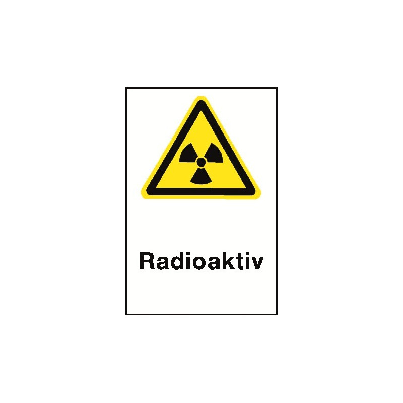 Kombischild „Radioaktiv“ - W003