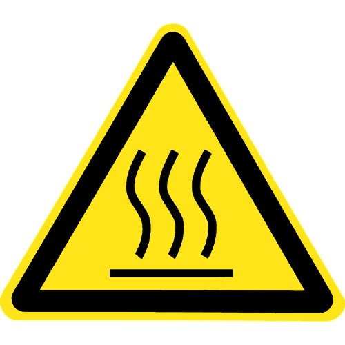 Warnung vor heißer Oberfläche - W017