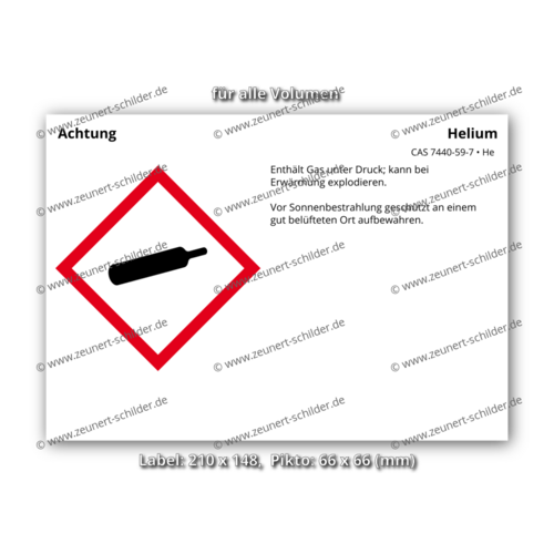 Helium, CAS 7440-59-7
