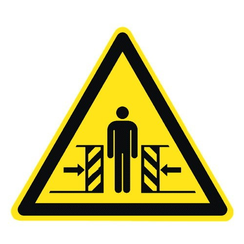 Warnung vor Quetschgefahr - W019