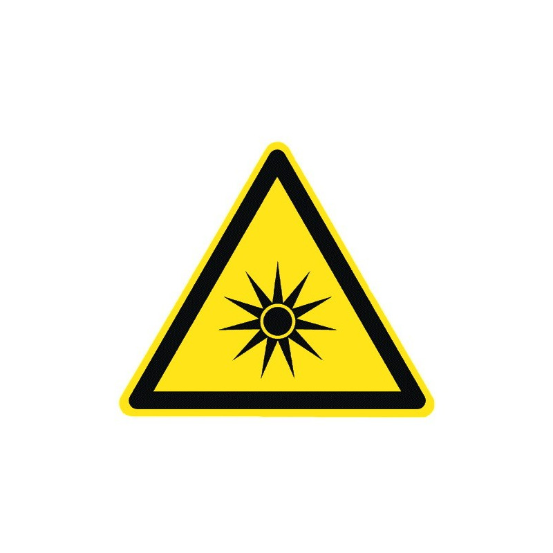 Warnung vor optischer Strahlung - W027