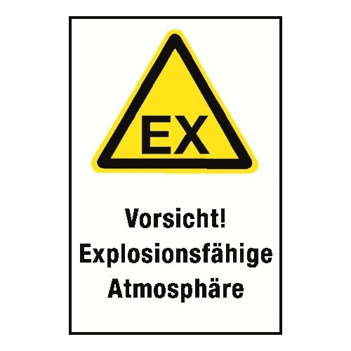 Warnschild Warnung Vor Explosionsf higer Atmosph re D W021