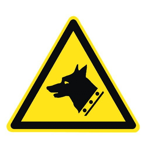 Warnung vor Wachhund - DIN EN ISO 7010 - W013