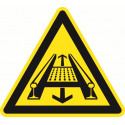 Warnung vor Gefahren durch eine Förderanlage am Gleis - DIN 4844-2 - D-W029