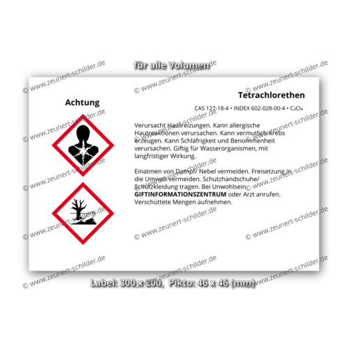 Tetrachlorethen, CAS 127-18-4