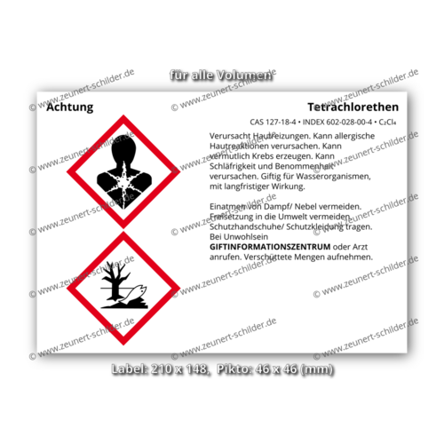 Tetrachlorethen, CAS 127-18-4