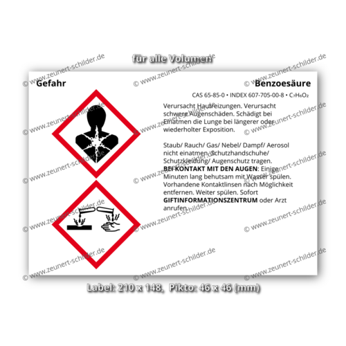 Benzoesäure, CAS 65-85-0