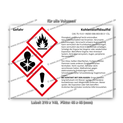 Kohlenstoffdisulfid, CAS 75-15-0