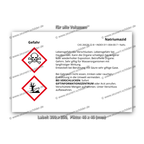 Natriumazid, CAS 26628-22-8