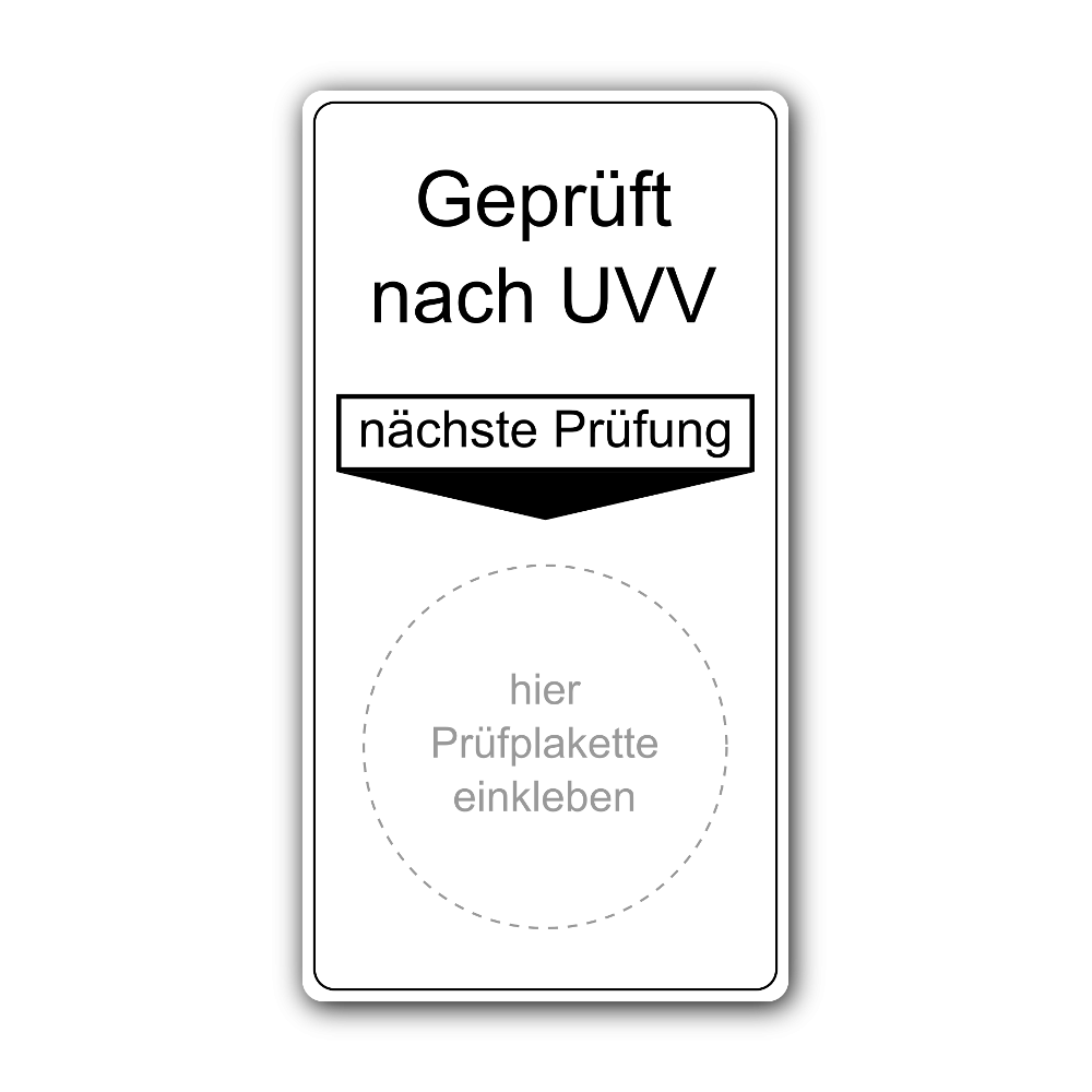Prüfplakette UVV geprüft 2016 blau Dokumentenfolie selbstkl Ø30mm 18/Bogen