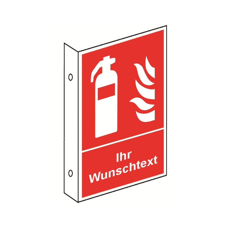 Individuelles Fahnenschild: Piktogramm und Text nach Wunsch