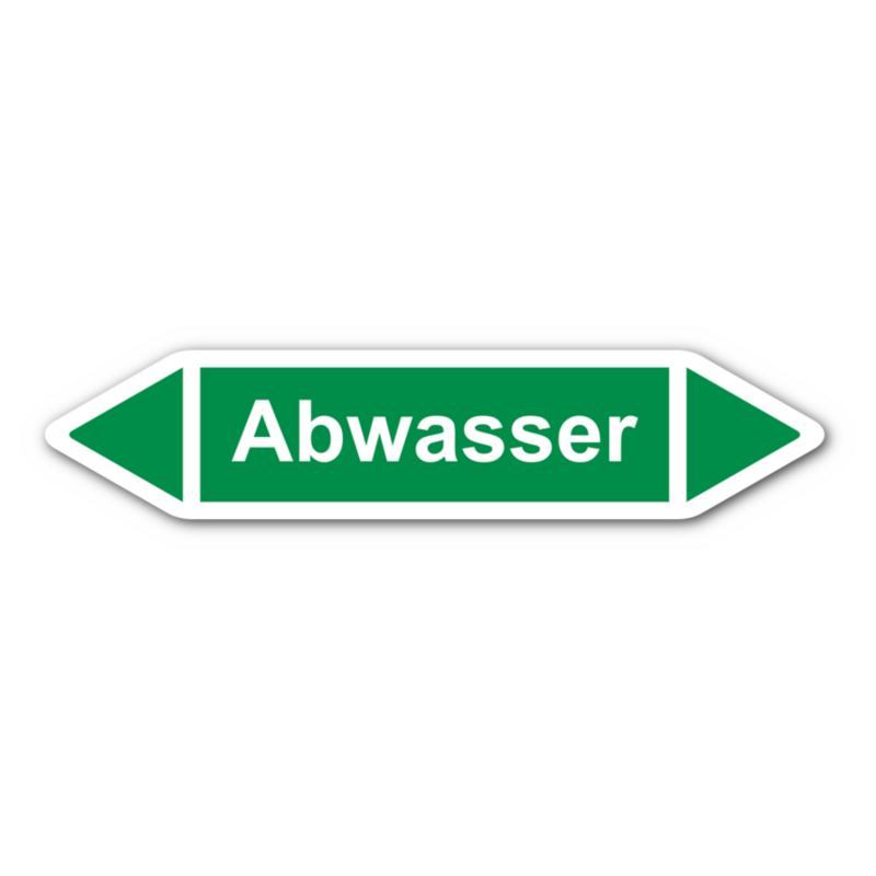 Rohrleitungskennzeichnung „Abwasser“