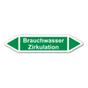 Rohrleitungskennzeichnung „Brauchwasser Zirkulation“