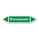 Rohrleitungskennzeichnung „Brauwasser“