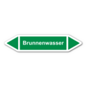 Rohrleitungskennzeichnung „Brunnenwasser“