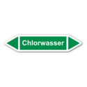 Rohrleitungskennzeichnung „Chlorwasser“