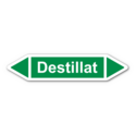 Rohrleitungskennzeichnung „Destillat“