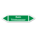 Rohrleitungskennzeichnung „Kein Trinkwasser“