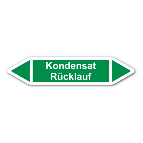 Rohrleitungskennzeichnung „Kondensat Rücklauf“