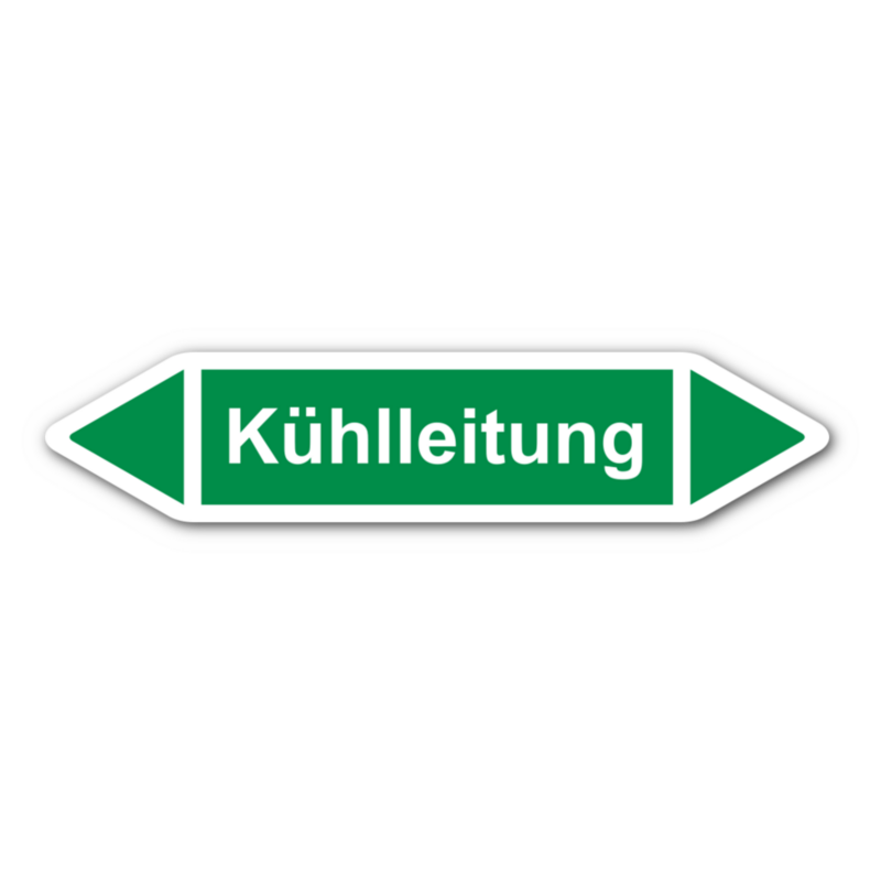 Rohrleitungskennzeichnung „Kühlleitung“