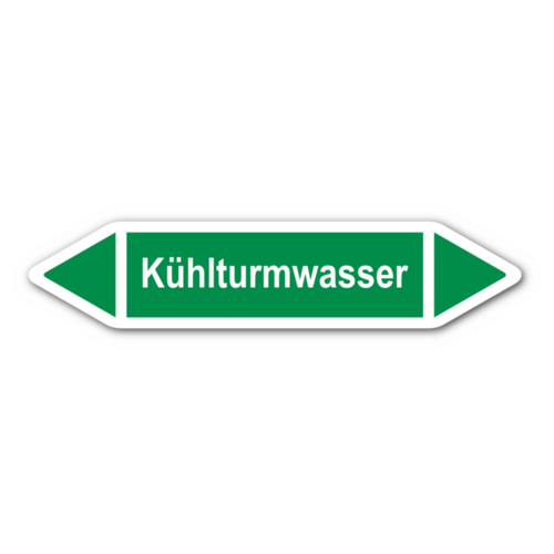 Rohrleitungskennzeichnung „Kühlturmwasser“