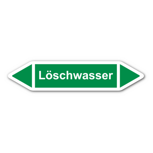 Rohrleitungskennzeichnung „Löschwasser“