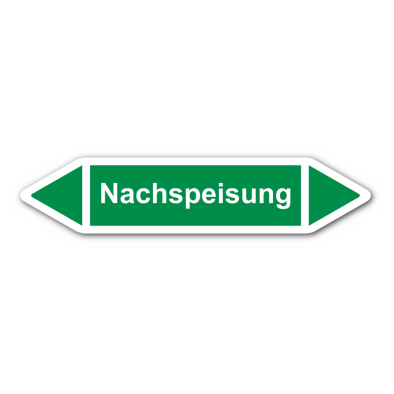 Rohrleitungskennzeichnung „Nachspeisung“