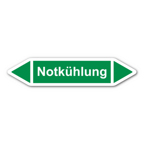 Rohrleitungskennzeichnung „Notkühlung“