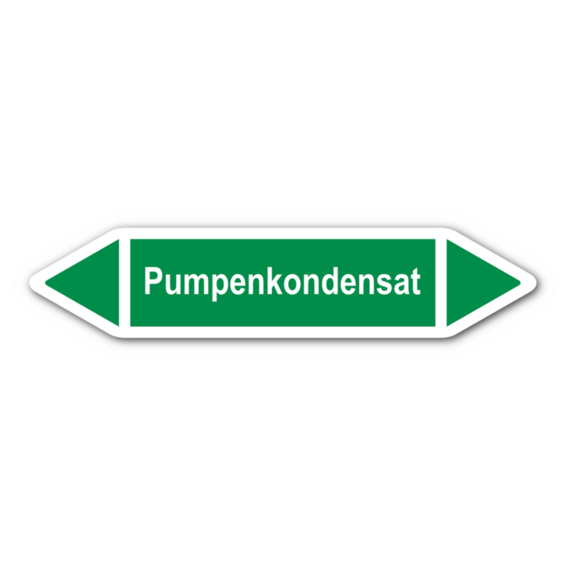 Rohrleitungskennzeichnung „Pumpenkondensat“