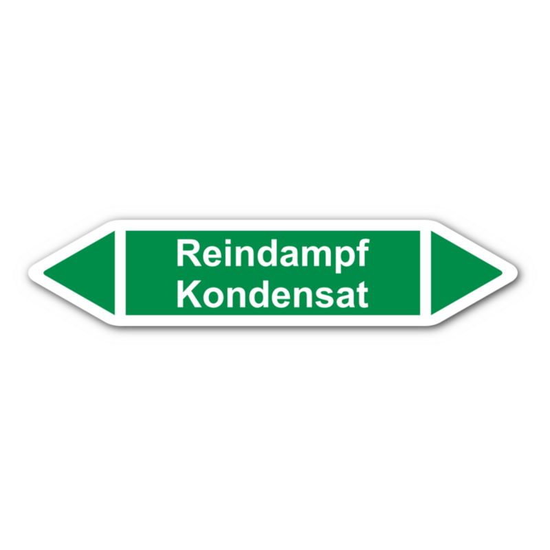 Rohrleitungskennzeichnung „Reindampf Kondensat“
