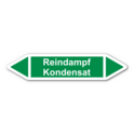Rohrleitungskennzeichnung „Reindampf Kondensat“