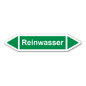 Rohrleitungskennzeichnung „Reinwasser“