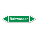 Rohrleitungskennzeichnung „Rohwasser“