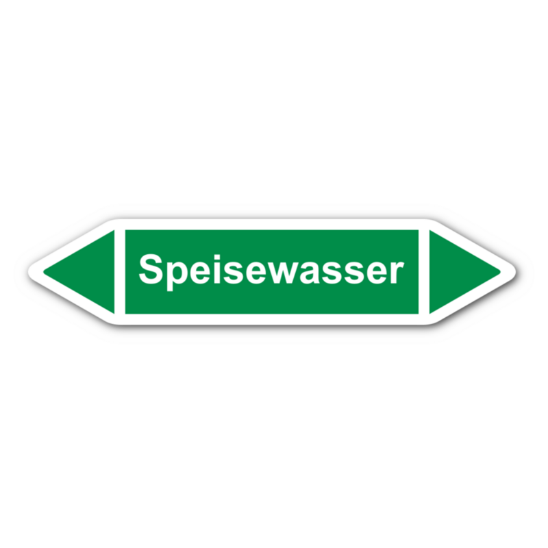 Rohrleitungskennzeichnung „Speisewasser“