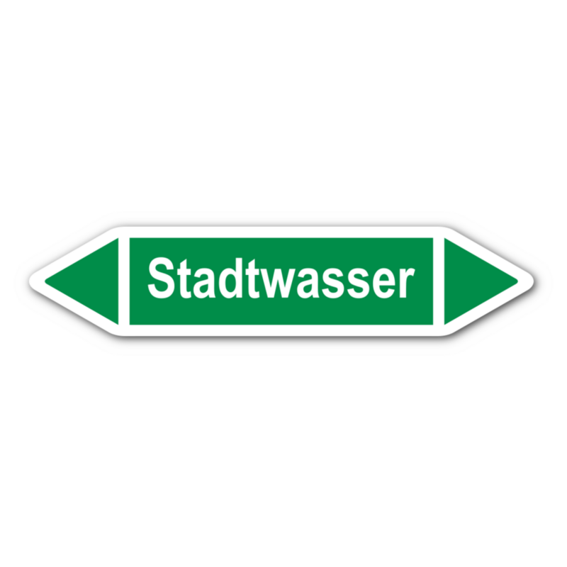 Rohrleitungskennzeichnung „Stadtwasser“