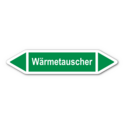 Rohrleitungskennzeichnung „Wärmetauscher“