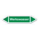 Rohrleitungskennzeichnung „Werkswasser“