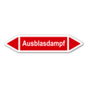 Rohrleitungskennzeichnung „Ausblasdampf“