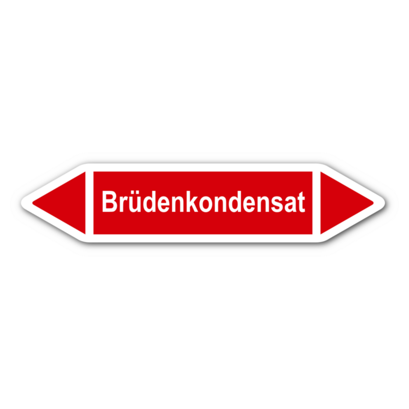 Rohrleitungskennzeichnung „Brüdenkondensat“