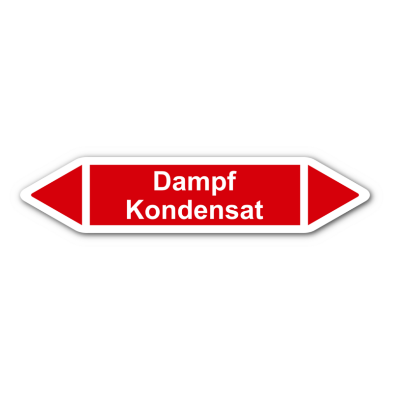 Rohrleitungskennzeichnung „Dampf Kondensat“