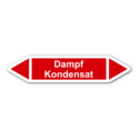 Rohrleitungskennzeichnung „Dampf Kondensat“