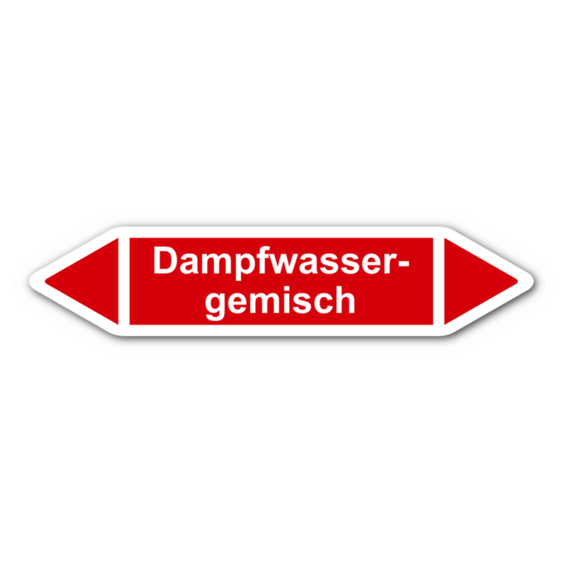 Rohrleitungskennzeichnung „Dampfwassergemisch“