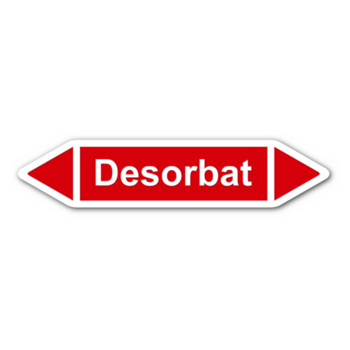 Rohrleitungskennzeichnung „Desorbat“