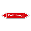 Rohrleitungskennzeichnung „Entlüftung“