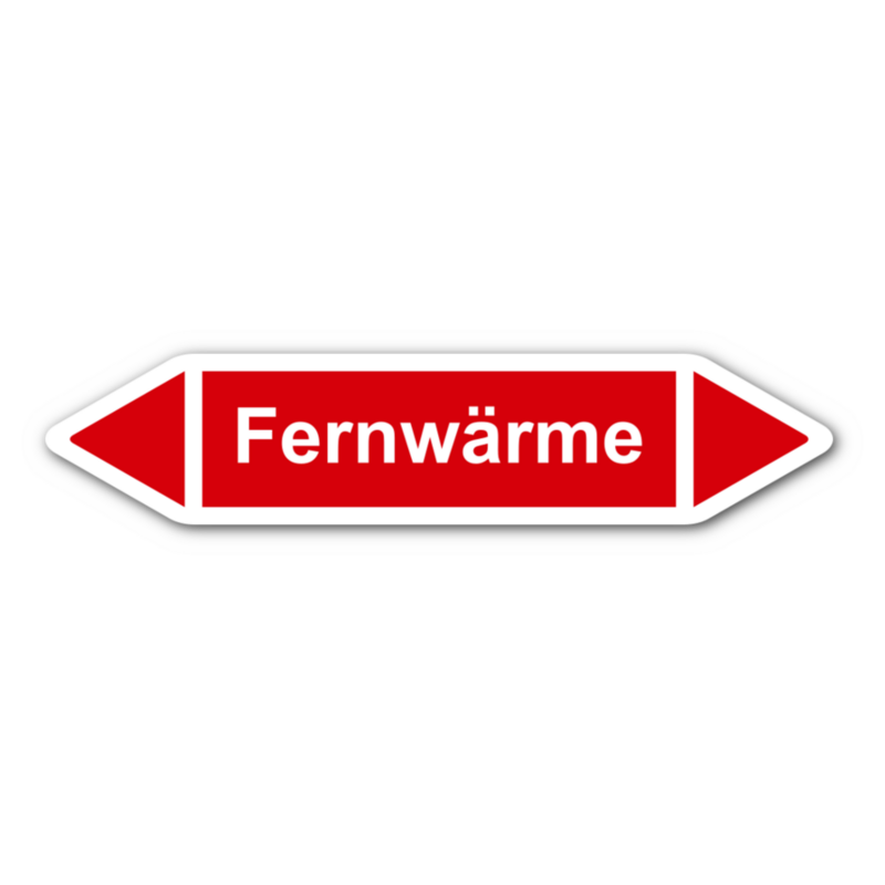 Rohrleitungskennzeichnung „Fernwärme“