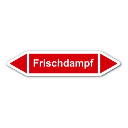 Rohrleitungskennzeichnung „Frischdampf“