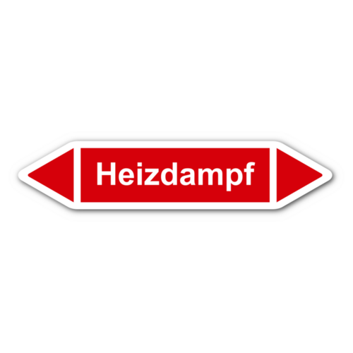 Rohrleitungskennzeichnung „Heizdampf“